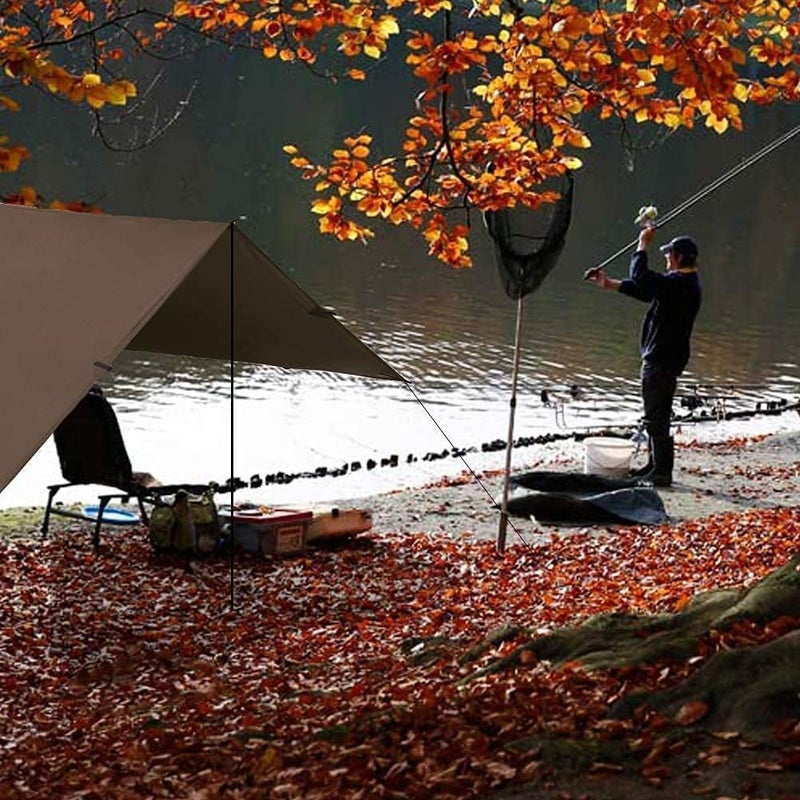 KALINCO Tent Tarp, Picnic Mat Camping Tarp Tent Hammock Tarp, pu Waterproof Camping tarp Tent Rain Fly Picnic Mat Survival Shelter Sunshade - Image 4